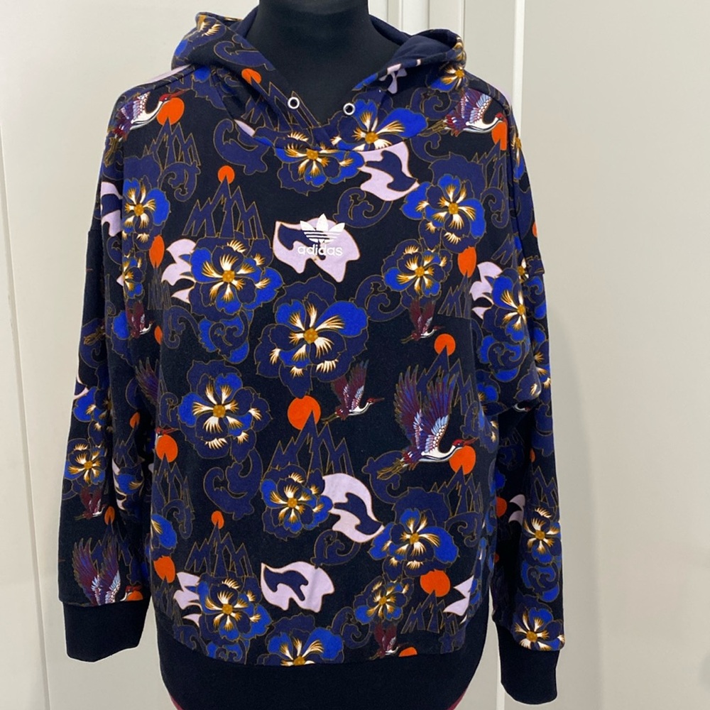 Adidas Chinese New Year Graphic Design Pullover Hoodie |Size Small